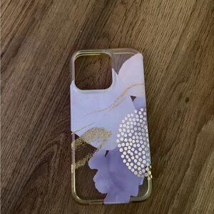 Stylish Purple and Gold Phone Case